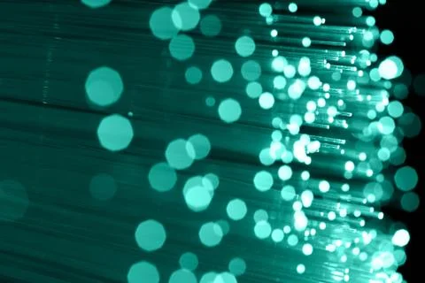 Fiber optics background with lots of light spots Stock Photos