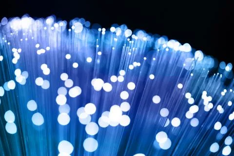 Fiber optics background with lots of light spots Stock Photos
