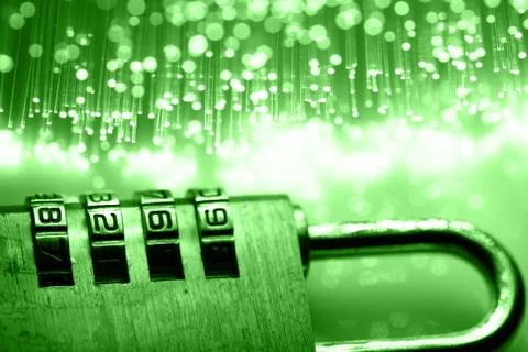 Fiber optics background with lots of light spots Stock Photos