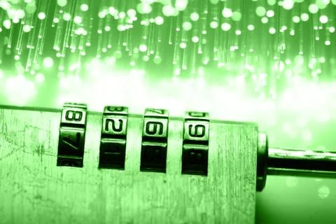 Fiber optics background with lots of light spots Stock Photos