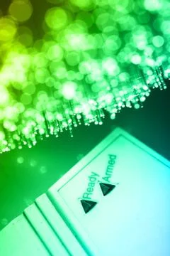 Fiber optics background with lots of light spots Stock Photos