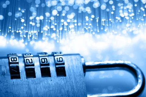 Fiber optics background with lots of light spots 스톡 사진