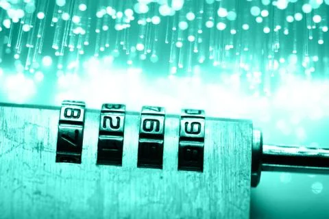 Fiber optics background with lots of light spots Stock Photos