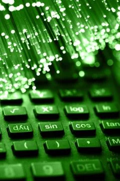 Fiber optics background with lots of light spots Stock Photos