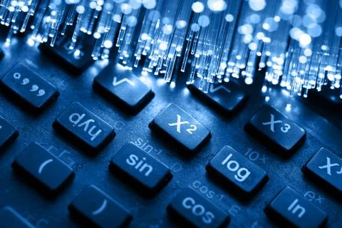Fiber optics background with lots of light spots Stock Photos