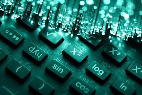 Fiber optics background with lots of light spots Stock Photos