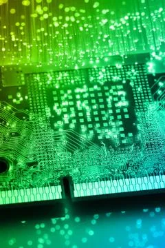 Fiber optics background with lots of light spots Stock Photos