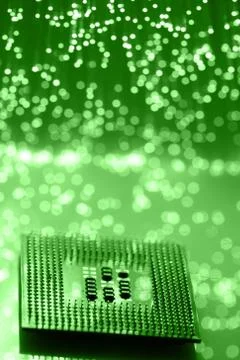 Fiber optics background with lots of light spots Stock Photos