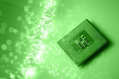 Fiber optics background with lots of light spots Stock Photos