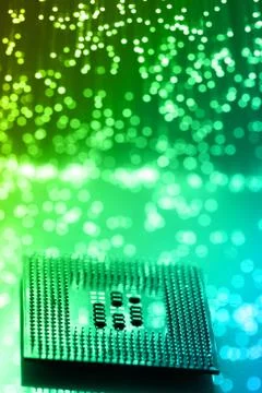 Fiber optics background with lots of light spots Stock Photos