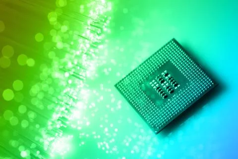 Fiber optics background with lots of light spots Stock Photos