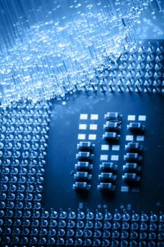 Fiber optics background with lots of light spots Stock Photos