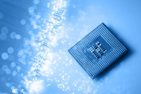 Fiber optics background with lots of light spots Stock Photos