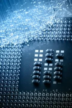 Fiber optics background with lots of light spots Stock Photos