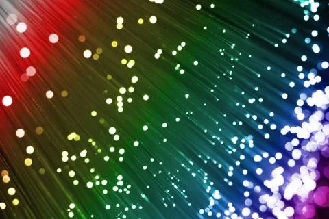 Fiber optics background with lots of light spots Stock Photos