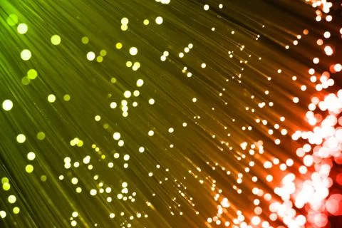 Fiber optics background with lots of light spots Stock Photos