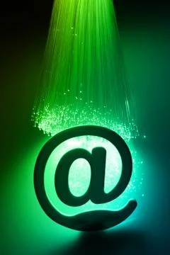 Fiber optics background with lots of light spots Stock Photos