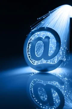 Fiber optics background with lots of light spots Stock Photos