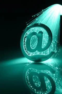 Fiber optics background with lots of light spots Stock Photos