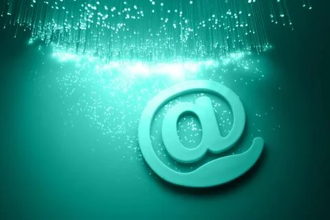 Fiber optics background with lots of light spots Stock Photos