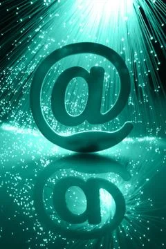 Fiber optics background with lots of light spots Stock Photos