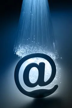 Fiber optics background with lots of light spots Stock Photos