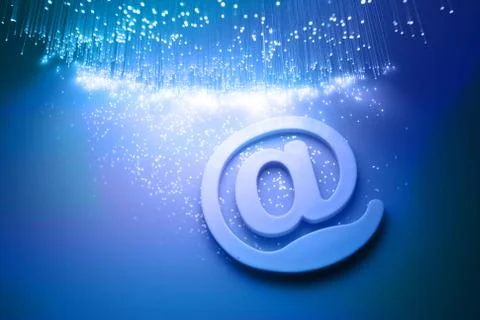 Fiber optics background with lots of light spots Stock Photos