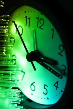 Fiber optics background with lots of light spots Stock Photos