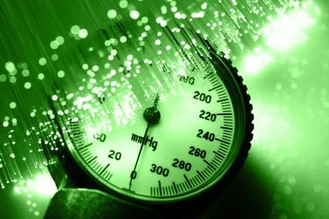 Fiber optics background with lots of light spots Stock Photos
