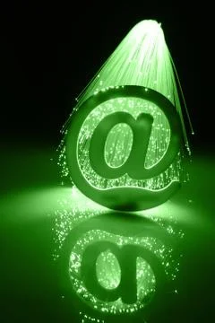 Fiber optics background with lots of light spots Stock Photos