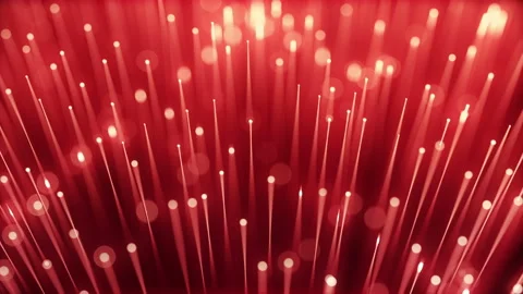 Fiber Optics. Bunch of Colored Optical Fibres With Bokeh. Blur With DOF. LOOP. Stock Footage 122751402