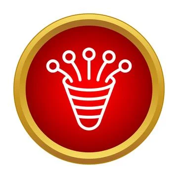 Fiber optics cable icon visualizing data transmission Stock Illustration