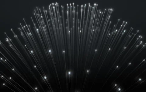 Fiber Optics Close Stock Illustration