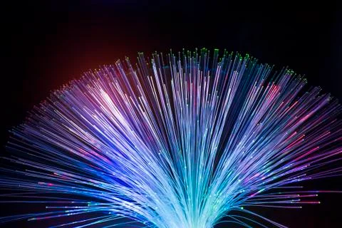 Fiber optics lights abstract background Foto stock
