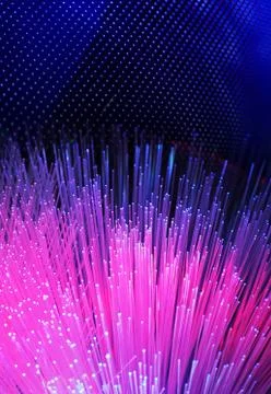 Fiber optics lights abstract background Stock Photos