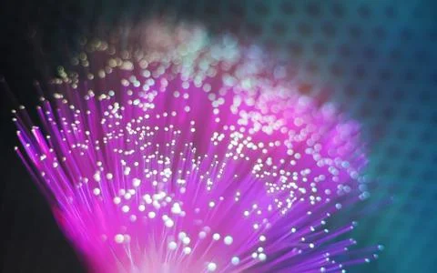 Fiber optics lights abstract background Stock Photos