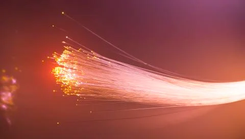 Fiber optics lights abstract background Stock Photos