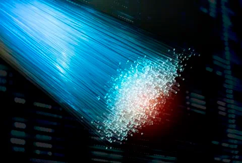 Fiber optics lights abstract background Stock Photos