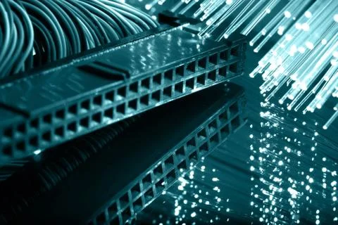 Fiber optics Foto stock