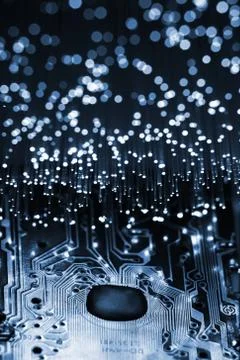 Fiber optics Foto stock