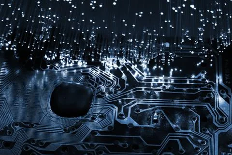 Fiber optics Foto stock