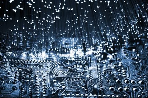 Fiber optics Foto stock