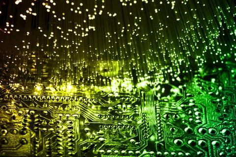 Fiber optics Foto stock