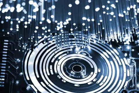 Fiber optics Foto stock