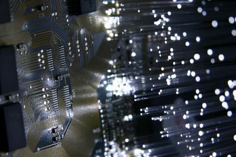 Fiber optics Foto stock