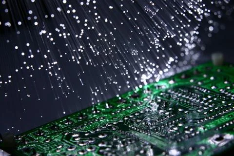 Fiber optics Foto stock