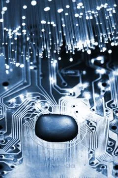 Fiber optics Foto stock