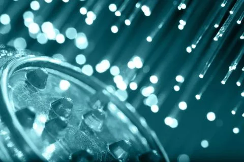 Fiber optics Foto stock