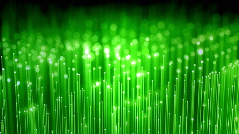 Fiber Optics Strands With Flashing Light Signals. Technology Concept. Stock Footage 122701149