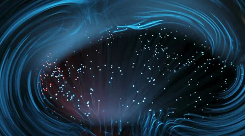 Fiber optics strands Stock Footage 34332397
